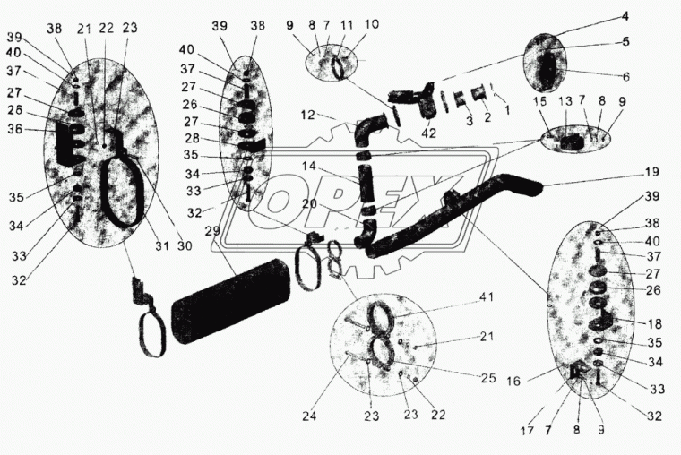 103-1203135-41 Патрубок (сталь) ф80/ф80; L=250 выхл. системы МАЗ